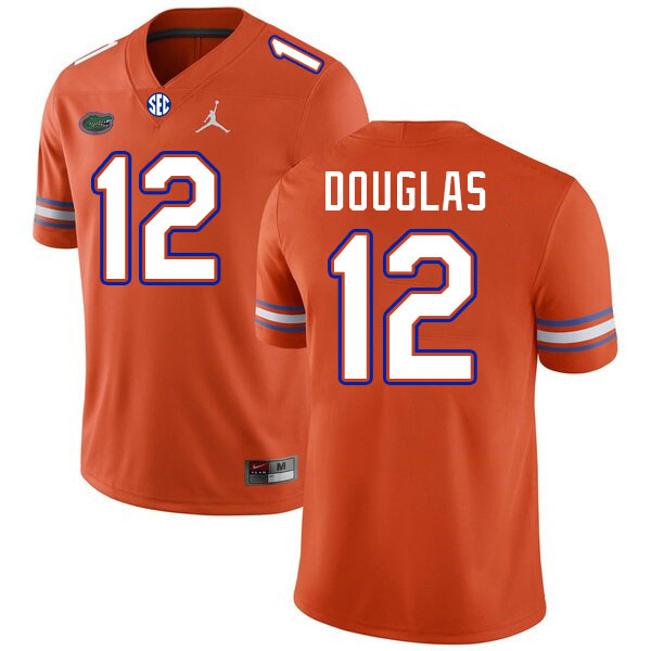 Men #12 DJ Douglas Florida Gators College Football Jerseys Stitched-Orange
